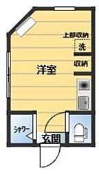 アーバンプレイス沼袋8 ワンルームの間取図画像