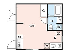 プルメリア荻窪 ワンルームの間取図画像