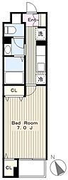 レシデンシアSK 1Kの間取図画像