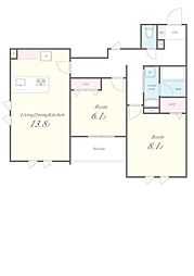 Stadt Nerima-kasugacho 2階2LDKの間取り