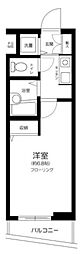 メインステージ日本橋小伝馬町 1Kの間取図画像