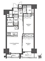 COMFORIA滝野川 2LDKの間取図画像
