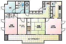 カーサマリアージュササキ 6階2SLDKの間取り
