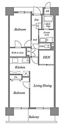 ルクレ川口イースト 2SLDKの間取図画像