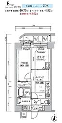 足立区東和2丁目マンション 2DKの間取図画像