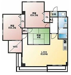 エンリッチFV号 3階3LDKの間取り