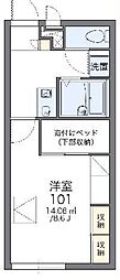 レオパレスコージーコート 1Kの間取図画像