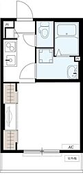 リブリ・外苑東四谷HOUSE 1Kの間取図画像