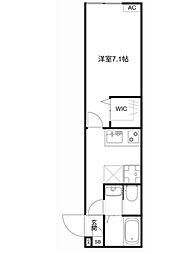 MQuarto堀切菖蒲園 1階1Kの間取り