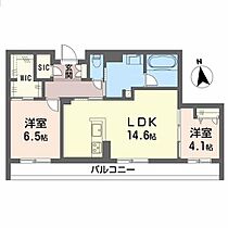 シエン・ド・デミオ　一番館 A0203 ｜ 福岡県久留米市江戸屋敷１丁目805-2（賃貸アパート2LDK・2階・63.91㎡） その2