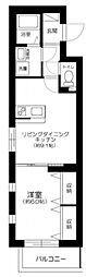 東京メトロ東西線 落合駅 徒歩3分の賃貸マンション 1階1LDKの間取り