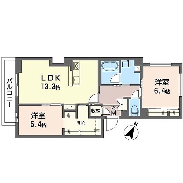 シャロンII 00201｜埼玉県さいたま市西区大字指扇(賃貸マンション2LDK・2階・65.08㎡)の写真 その2