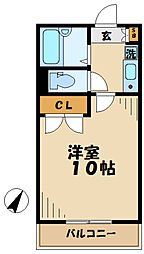 レオパレスTAKASAGO（10724） 1階1Kの間取り