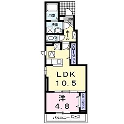 ブリッサ　NT 1階1LDKの間取り