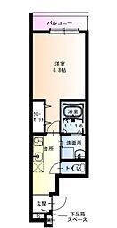 JR片町線(学研都市線) 徳庵駅 徒歩6分の賃貸アパート 2階1Kの間取り