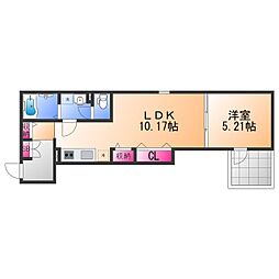 間取図画像 1LDK