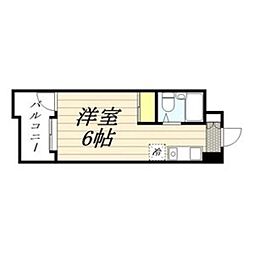 メゾン・ド・カルム ワンルームの間取図画像