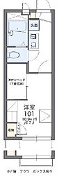 レオパレスオリザ田無 1Kの間取図画像