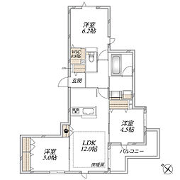 Canon Verde 3LDKの間取図画像
