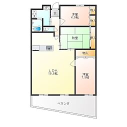 間取図画像 3LDK
