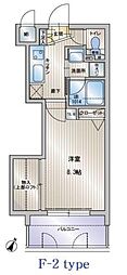 アクタス天神セントラルタワー 1Kの間取図画像