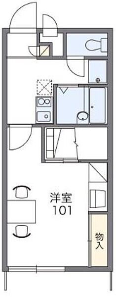 レオパレスメゾン・ド・ボヌール 208｜香川県高松市屋島中町(賃貸アパート1K・2階・23.18㎡)の写真 その2