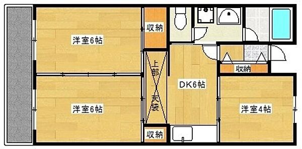 千葉県市川市南行徳１丁目(賃貸マンション3DK・3階・50.74㎡)の写真 その2