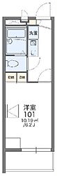 レオパレスヨロズヤC 1Kの間取図画像