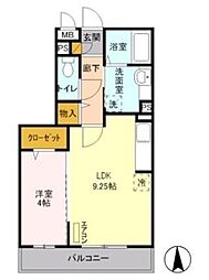 ハイエクセル11 1LDKの間取図画像