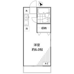 ANNEX 西永福 2階ワンルームの間取り