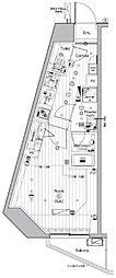 PREMIUMCUBE池袋要町 1Kの間取図画像
