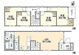 Kolet岩槻仲町#02 1階4LDKの間取り