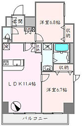 目白myvillage 2LDKの間取図画像