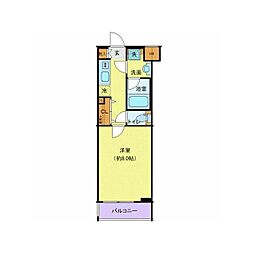 プレール・ドゥーク高井戸 2階1Kの間取り