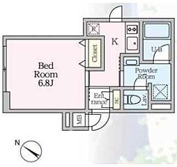Maison de M HATSUDAI 2階1Kの間取り