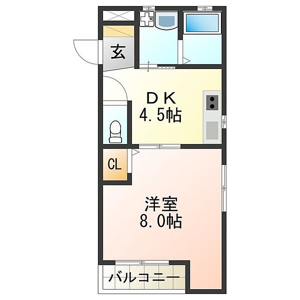 プルミエール北田辺 ｜大阪府大阪市東住吉区駒川１丁目(賃貸アパート1DK・2階・29.61㎡)の写真 その2