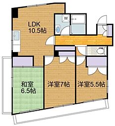 PRIMO 4階3LDKの間取り