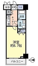 RisingPlace錦糸町 1Kの間取図画像
