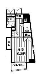 コンフォール練馬 1Kの間取図画像