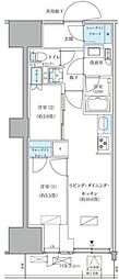 パークアクシス品川天王洲アイル 2LDKの間取図画像