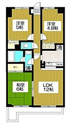 ヴィーエクレール 3LDKの間取図画像