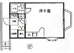ハイツ宮川 ワンルームの間取図画像