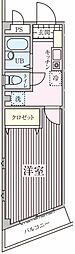 コンフォートベルハウス東村山B 1Kの間取図画像