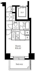 パレステュディオ文京音羽 1Kの間取図画像