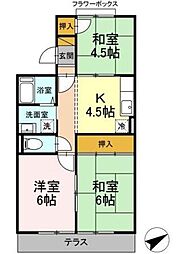 コーポラス・クレイン 3Kの間取図画像