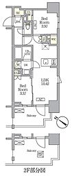 テラス神田猿楽町 2LDKの間取図画像