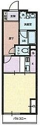 パワーハウスザレジデンス 1DKの間取図画像