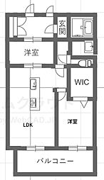 PJ TREE NEST 2LDKの間取図画像