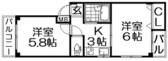 明成ハイツIII_間取り_0