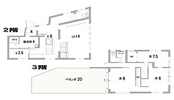 斎木ビル 2階3SLDKの間取り